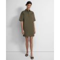 Theory Polo Shift Dress in Stretch Cotton Twill