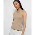 Theory Ribbed Tank in Washable Silk