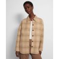 Theory Oversized Shirt Jacket in Recycled Wool Blend