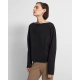 Theory Easy Boatneck Tee in Cotton Jersey