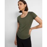 Theory Tiny Scoop Tee in Organic Cotton