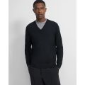 Theory V-Neck Sweater in Regal Wool