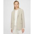 Theory Relaxed Blazer in Double-Face Wool Twill