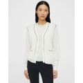 Theory V-Neck Cardigan in Washable Silk