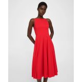 Theory Square Neck Dress in Good Cotton