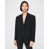 Theory Oversized Blazer in Admiral Crepe