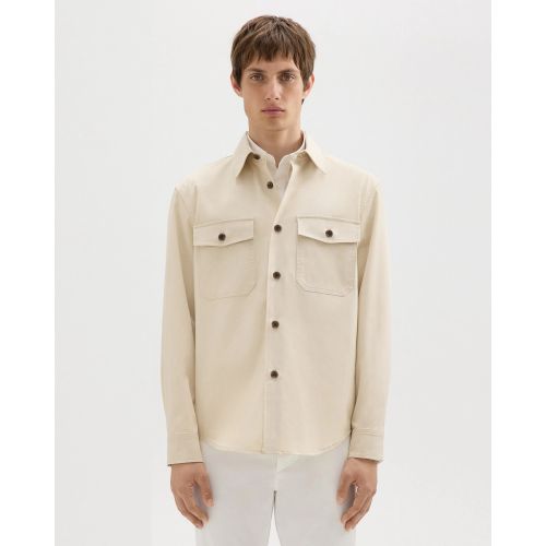 띠어리 Garvin Shirt Jacket in Organic Cotton