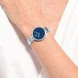 Swarovski Cosmopolitan watch, Swiss Made, Metal bracelet, Blue, Stainless steel