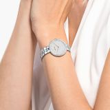 Swarovski Cosmopolitan watch, Swiss Made, Metal bracelet, Silver tone, Stainless steel