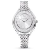 Swarovski Crystalline Aura watch, Swiss Made, Metal bracelet, Silver tone, Stainless steel