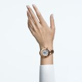 Swarovski Octea Lux Sport watch, Swiss Made, Metal bracelet, Rose gold tone, Rose gold-tone finish