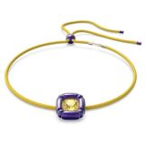 Swarovski Dulcis necklace, Cushion cut, Purple