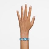 Swarovski Watch, Octagon cut bracelet, Blue, Stainless Steel