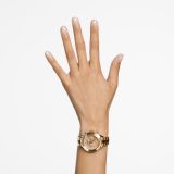 Swarovski Octea Lux Sport watch, Swiss Made, Metal bracelet, Brown, Gold-tone finish