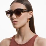 Swarovski Sunglasses, Cat-eye shape, SK0372 56F, Multicolored