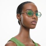 Swarovski Sunglasses, Oval shape, Pave, SK0340 08N, Green