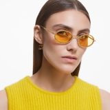 Swarovski Sunglasses, Oval shape, Pave, SK0340 32L, Yellow
