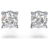Swarovski Eternity stud earrings, Diamond TCW 1.00 carat, 14K white gold