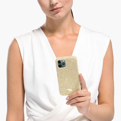 스와로브스키 Swarovski High smartphone case, iPhone 11 Pro, Gold tone