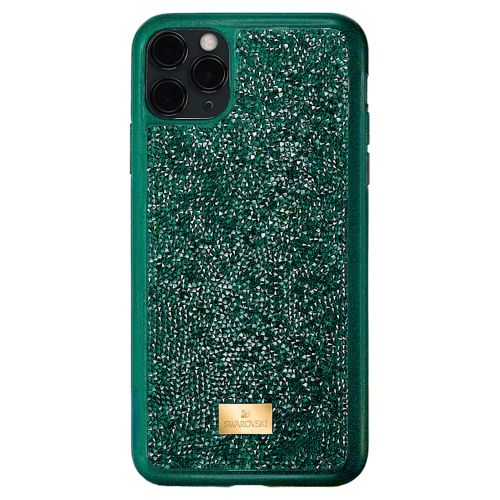 스와로브스키 Swarovski Glam Rock smartphone case, iPhone 11 Pro Max, Green