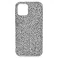 Swarovski High smartphone case, iPhone 12/12 Pro, Silver tone