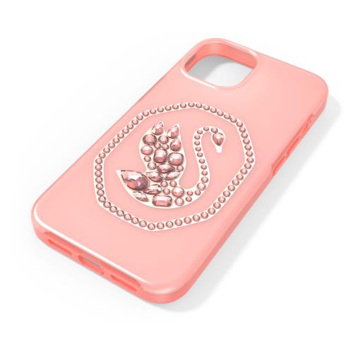 스와로브스키 Swarovski Smartphone case, Swan, iPhone 13 Pro, Pale pink
