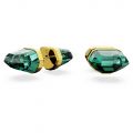 Swarovski Lucent stud earrings, Green, Gold-tone plated