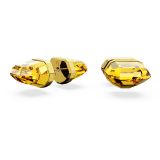 Swarovski Lucent stud earrings, Yellow, Gold-tone plated
