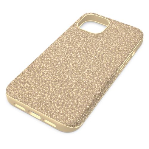 스와로브스키 Swarovski High smartphone case, iPhone 13, Gold tone