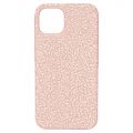 Swarovski High smartphone case, iPhone 13, Pale pink