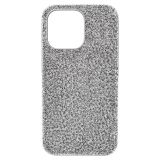 Swarovski High smartphone case, iPhone 13 Pro, Silver tone