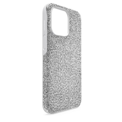 스와로브스키 Swarovski High smartphone case, iPhone 13 Pro, Silver tone