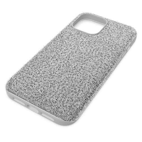 스와로브스키 Swarovski High smartphone case, iPhone 13 Pro Max, Silver tone