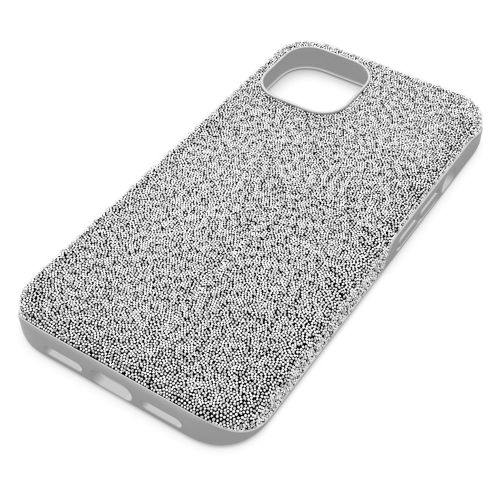 스와로브스키 Swarovski High smartphone case, iPhone 13, Silver tone