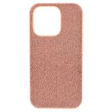 Swarovski High smartphone case, iPhone 14 Pro, Rose gold tone