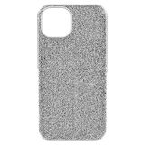Swarovski High smartphone case, iPhone 14, Silver tone