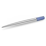 Swarovski Ballpoint pen, Blue, Chrome plated