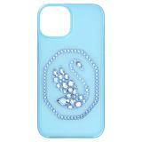 Swarovski Smartphone case, Swan, iPhone 14, Blue