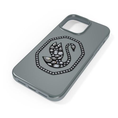 스와로브스키 Swarovski Smartphone case, Swan, iPhone 14 Pro Max, Black