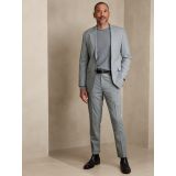 Tailored-Fit Light Gray Suit Trouser