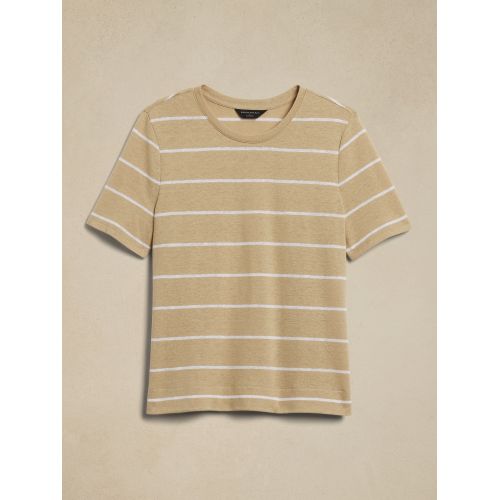 바나나리퍼블릭 Linen-Blend T-Shirt