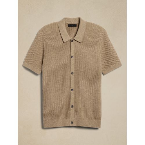 바나나리퍼블릭 Cotton Textured Sweater Polo