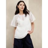 Pleated Placket Blouse