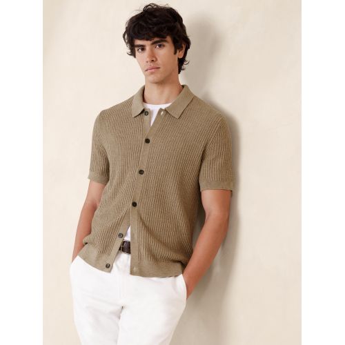 바나나리퍼블릭 Cotton Textured Sweater Polo