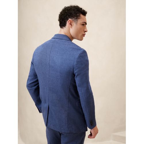 바나나리퍼블릭 Tailored-Fit Linen-Blend Suit Jacket