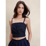 Cross-Front Cropped Top