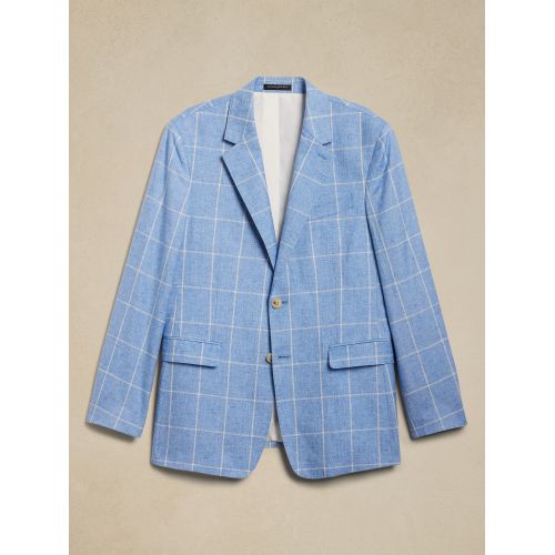 바나나리퍼블릭 Tailored-Fit Windowpane Suit Jacket