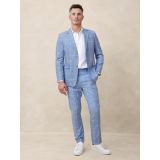 Tailored-Fit Windowpane Suit Trouser