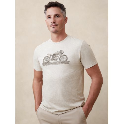 바나나리퍼블릭 Motorcycle Graphic T-Shirt