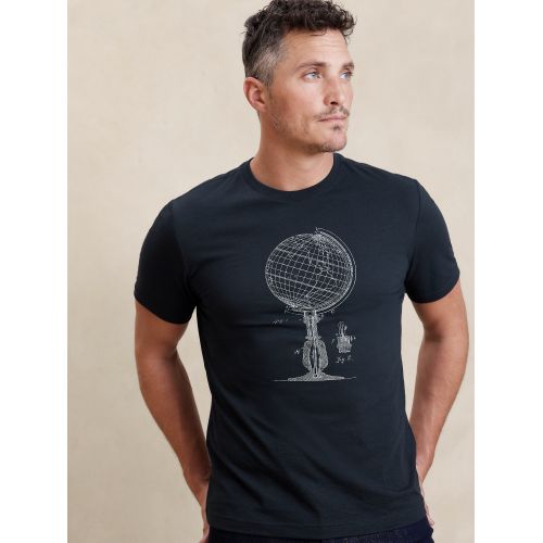 바나나리퍼블릭 Globe Graphic T-Shirt